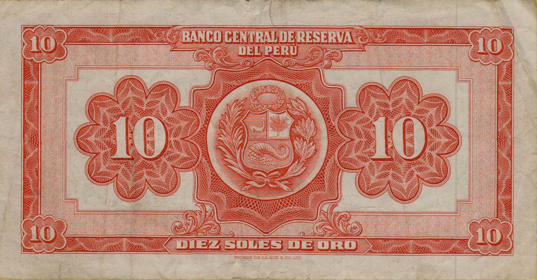 Peru 10 1966 VF P-84/c